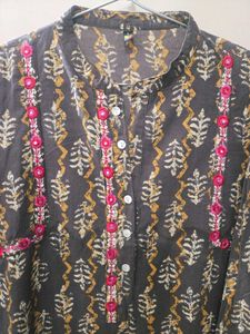 Printed Cotton Kurta