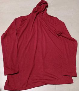 Red Zip-Up Hoodie, M Size