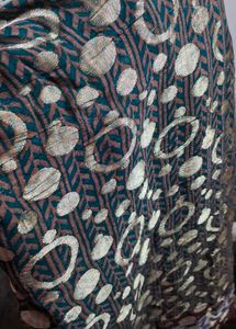 Peacock Color Silk  Jhuldi Saree
