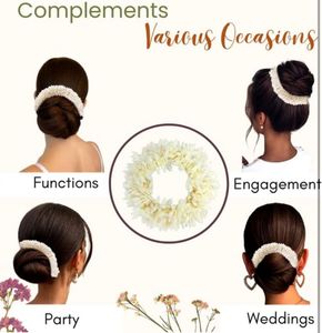 (2 Pcs) Scented Mogra Gajra Hair Accessor