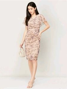 LAVENDER MIDI FLORAL DRESS