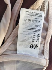 H&amp;M Balconette Mesh Bra 34 C With Satin Linin