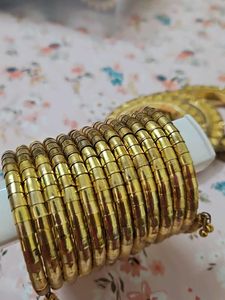 Golden Heart Bangles,Indo Western  Baangle Brecelt