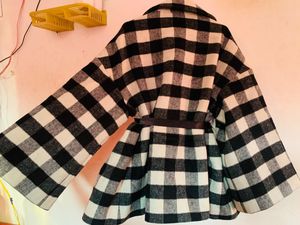 Checkered Belted Coat