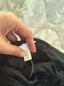 H&amp;M Gathered satin halter-neck top