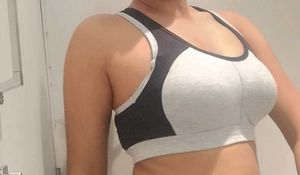 Comfy Grey Sports Bra