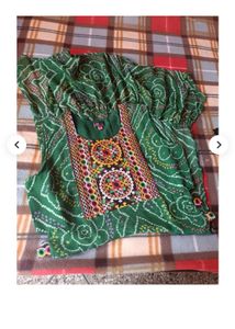 Green Embroidered Kurta Set