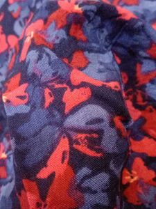 Bright Navy Blue and Red Top