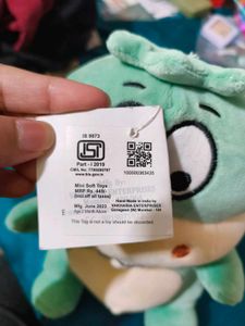Cute Green Monster Soft Toy