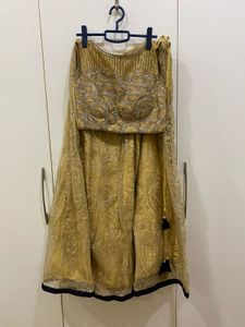 Golden Heavy Work Lehenga