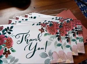 Thank You Blank Note Cards &amp; Visiting Card
