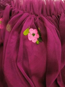 Purple Floral Off-Shoulder Dress