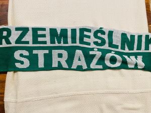 Green &amp; White Soccer Scarf