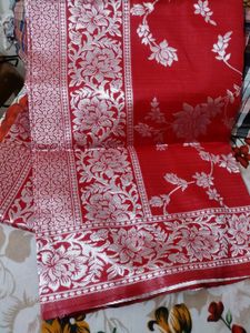 Red Banarasi Silk Saree