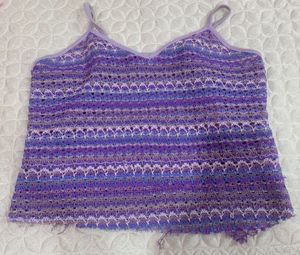 Crochet Purple Tank Top