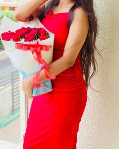 Elegant Red Bodycon Dress