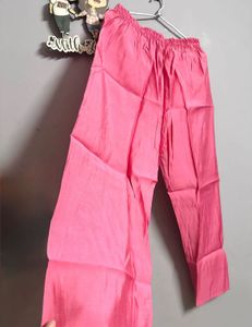 straight Pink Embroidered Kurta