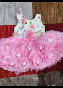 Cute Pink Floral Dress