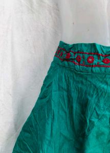 Ethnic waist  - Green with Red Details