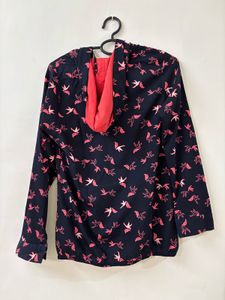Bird Print Blouse