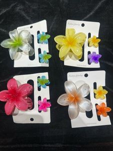 Flower Hair Clip Set