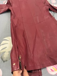 Burgundy Leather Jacket