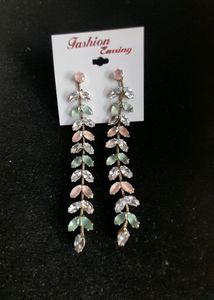 Beautiful Stoned Long Earrings