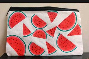 Heart Print Pouch