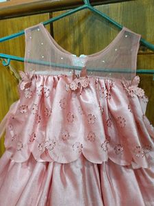 Beautiful Peach Dress for party wear