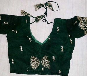 Green Lahanga Choli Set