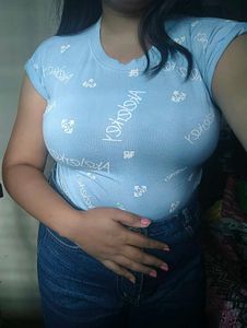 Blue Cute Top