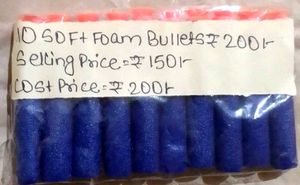 10 Soft Foam Bullet