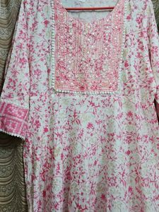 Floral Print Kurta Pant With Dupatta