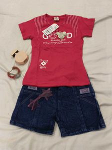 Girl Top with shorts ....