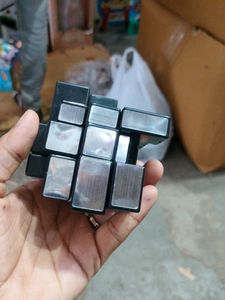 mirror cube golden or silver