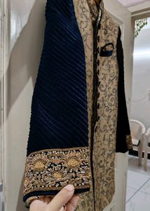 Khalhi + Navy Blue Jodhpuri