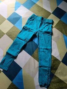Teal Casual Pants