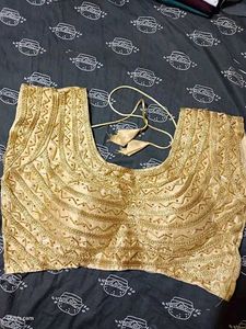 Embroidered Golden Blouse