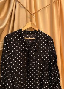 Trendy Polka Dot Midi Dress
