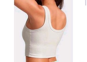 White Korean, Square Neck Tank Top