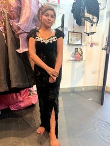 Velvet Bodycon slip gown