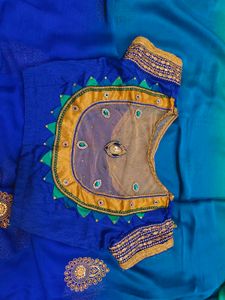 Multi Colour Saree With Blouse