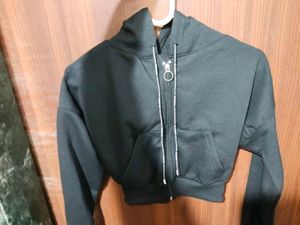 Black Zip-Up Hoodie
