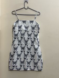 Butterfly Print Mini Dress