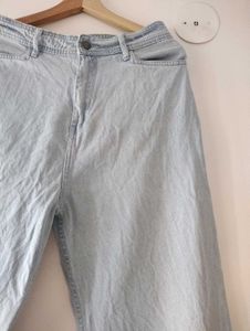 Wide Leg Jeans For Women, Light Blue, 30inch