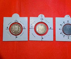 5 Rs Huge Rotation Error Coin