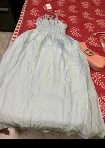 Gathered A Line Dress