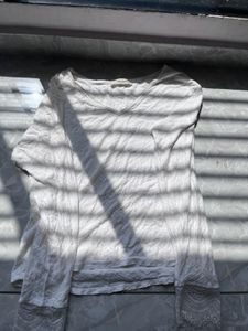 White Long Sleeve Top