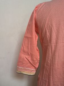Elegant Pink Cotton Kurta