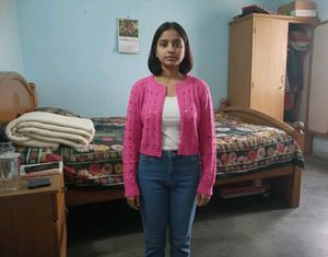 Pink Knit Cropped Sweater